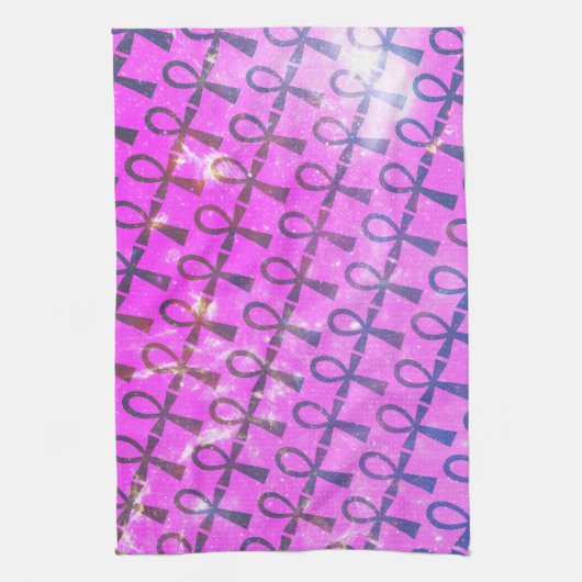 Ankh Pattern Geschirrtuch (Vertikal)