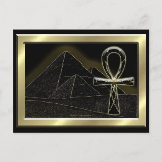 Ankh Pyrimid Postkarte (Vorderseite)