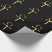 Ankh queres ägyptisches Symbol Geschenkpapier (Ecke)