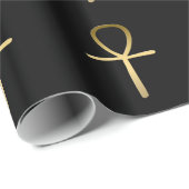 Ankh queres ägyptisches Symbol Geschenkpapier (Rolleneckpunkt)