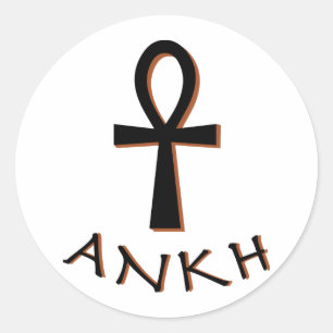 Ankh Runder Aufkleber