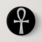Ankh Silber Button (Vorderseite)