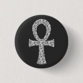 Ankh-Swirbelmuster Button (Vorderseite)