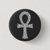 Ankh Swirl Pattern Button (Vorderseite)