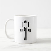 ANKH SYMBOL BAR CODE Ankhs Barcode Design Pattern Kaffeetasse (Links)