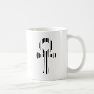 ANKH-SYMBOL-BARCODE Ankhs Barcode-Designmuster Kaffeetasse