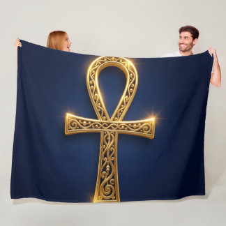 Ankh Symbol Bedeutung – Schlüssel des Lebens´10 Fleecedecke