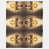 Ankh Symbol Bedeutung – Schlüssel des Lebens´1 Fleecedecke (Vorderseite)