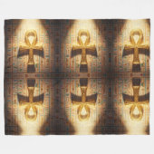 Ankh Symbol Bedeutung – Schlüssel des Lebens´1 Fleecedecke (Vorderseite (Horizontal))
