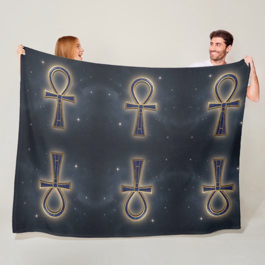 Ankh Symbol Bedeutung – Schlüssel des Lebens´7 Fleecedecke (Beispiel)