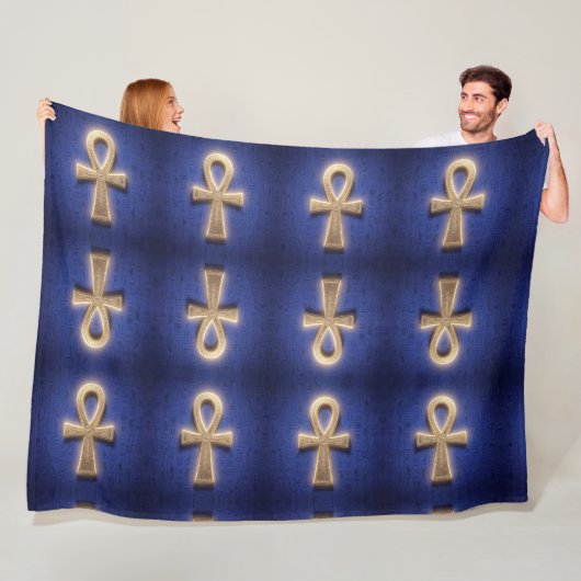 Ankh Symbol Bedeutung – Schlüssel des Lebens Fleecedecke (Beispiel)