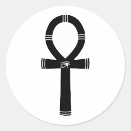 Ankh Symbol - Der Schlüssel zum Leben Runder Aufkleber