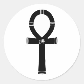 Ankh Symbol - Der Schlüssel zum Leben Runder Aufkleber