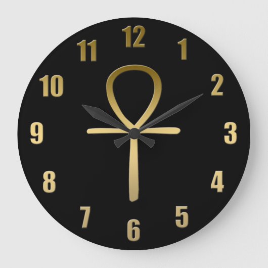 Ankh-Symbol Große Wanduhr (Vorderseite)
