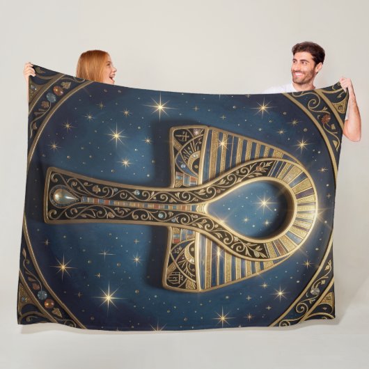 Ankh Symbol Meaning – Key of Life´10 Fleecedecke (Beispiel)
