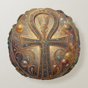 Ankh Symbol Meaning – Key of Life´2 Rundes Kissen
