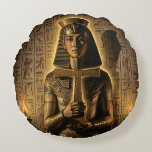 Ankh Symbol Meaning – Key of Life Rundes Kissen