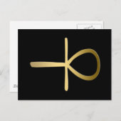 Ankh-Symbol Postkarte (Vorne/Hinten)