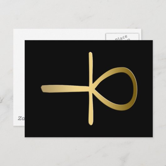 Ankh-Symbol Postkarte (Vorne/Hinten)