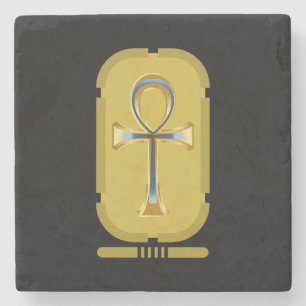 Ankh Symbol Stone Untersetzer