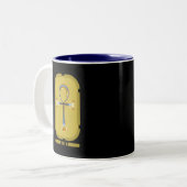 Ankh Symbol Zwei-Tone-Kaffee-Tasse Zweifarbige Tasse (Vorderseite Links)