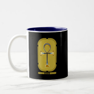 Ankh-Symbol Zwei-Töne-Kaffeetasse Zweifarbige Tasse
