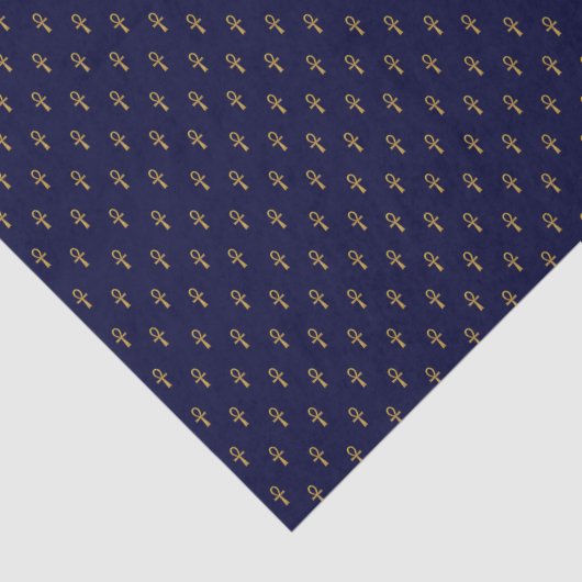 ANKH SYMBOLS LIFE PATTERN SEIDENPAPIER (Ausschnitt)