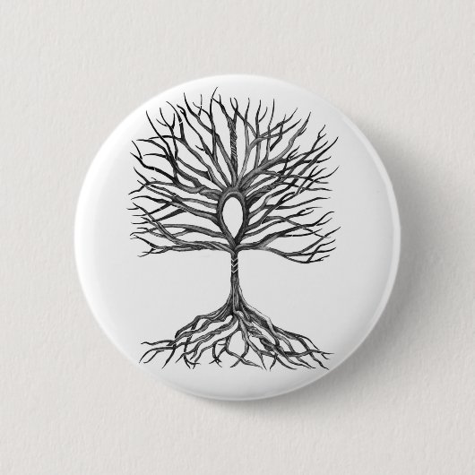 Ankh Tree of LIfe Design Button (Vorderseite)