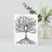 Ankh Tree of LIfe Design Postkarte (Stehend Vorderseite)