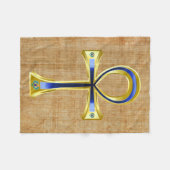 Ankh und Scarabs Fleecedecke (Vorderseite (Horizontal))