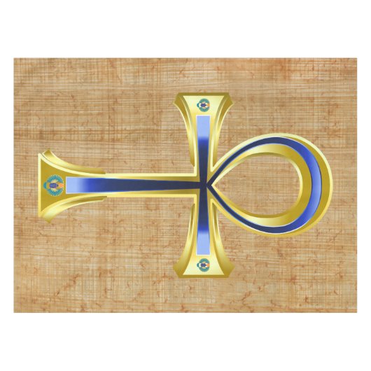 Ankh und Scarabs Tischdecke (Vorderseite (Horizontal))
