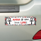 Ankh wenn Sie Liebe-Leben Autoaufkleber (Auf Auto)