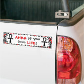 Ankh wenn Sie Liebe-Leben Autoaufkleber (Auf Lkw)