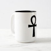 Ankh Zweifarbige Tasse (Vorderseite Links)