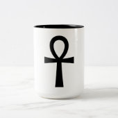 Ankh Zweifarbige Tasse (Mittel)