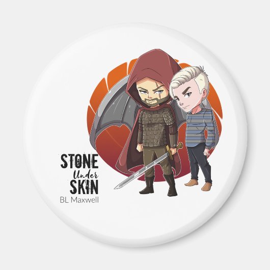 Ankit und Ethan von Stone Under Skin Magnet (Vorne)