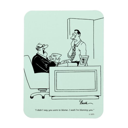 Anklage am Büro Magnet (Vertikal)