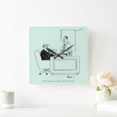 Anklage am Büro Quadratische Wanduhr (Zuhause)