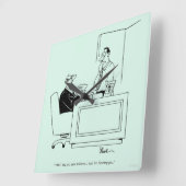 Anklage am Büro Quadratische Wanduhr (Winkel)