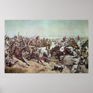 Anklage der 21. Lancers bei Omdurman 2 Poster