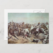 Anklage der 21. Lancers bei Omdurman 2 Postkarte (Vorne/Hinten)