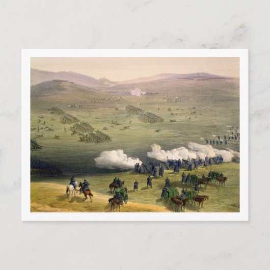 Anklage der Light Cavalry Brigade, 25. Oktober Postkarte (Vorderseite)