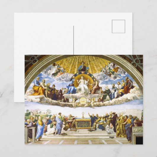 Anklage des Heiligen Sakraments durch Raphael Postkarte (Vorne/Hinten)