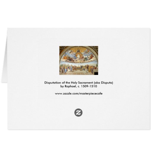 Anklage des Heiligen Sakraments, Raphael Sanzio (Rückseite Horizontal)