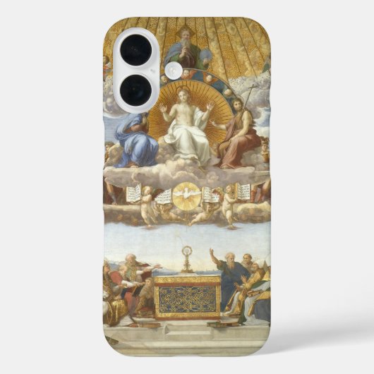 Anklage des Heiligen Sakraments, Raphael Sanzio Case-Mate iPhone Hülle (Rückseite)