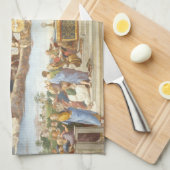 Anklage des Heiligen Sakraments, Raphael Sanzio Geschirrtuch (Viertel Falte)