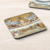 Anklage des Heiligen Sakraments, Raphael Sanzio Getränkeuntersetzer (Linke Seite)