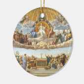 Anklage des Heiligen Sakraments, Raphael Sanzio Keramik Ornament (Links)