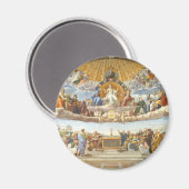 Anklage des Heiligen Sakraments, Raphael Sanzio Magnet (Vorderseite/Rückseite)