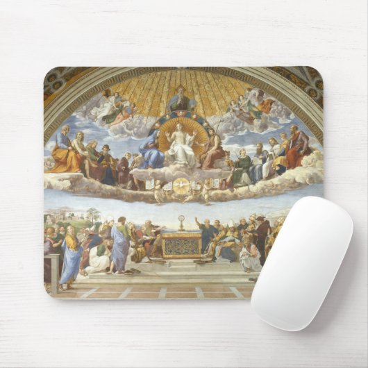 Anklage des Heiligen Sakraments, Raphael Sanzio Mousepad (Mit Mouse)
